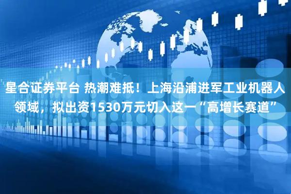 星合证券平台 热潮难抵！上海沿浦进军工业机器人领域，拟出资1530万元切入这一“高增长赛道”